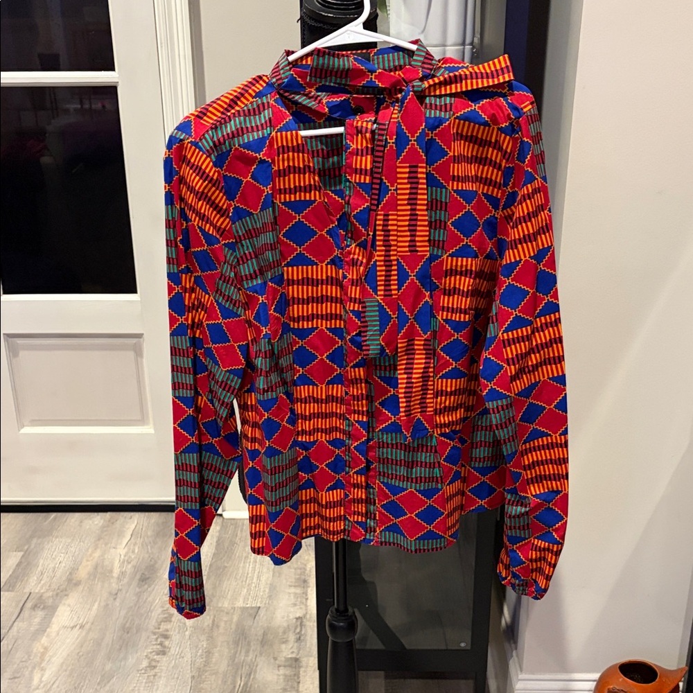Women’s D’Iyanu Vibrant Geometric Patterned Blouse